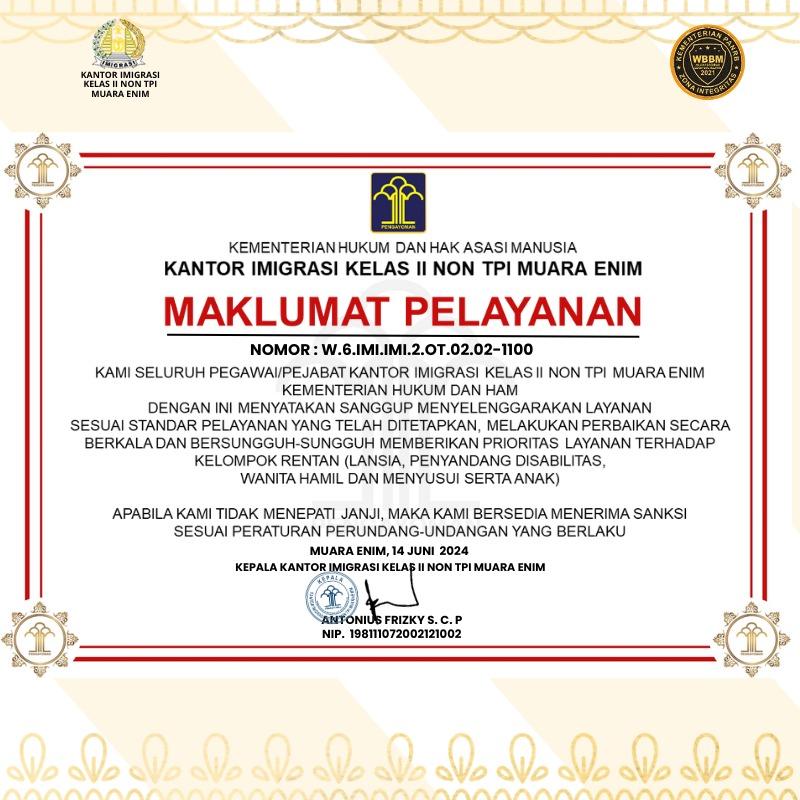 MAKLUMAT PELAYANAN