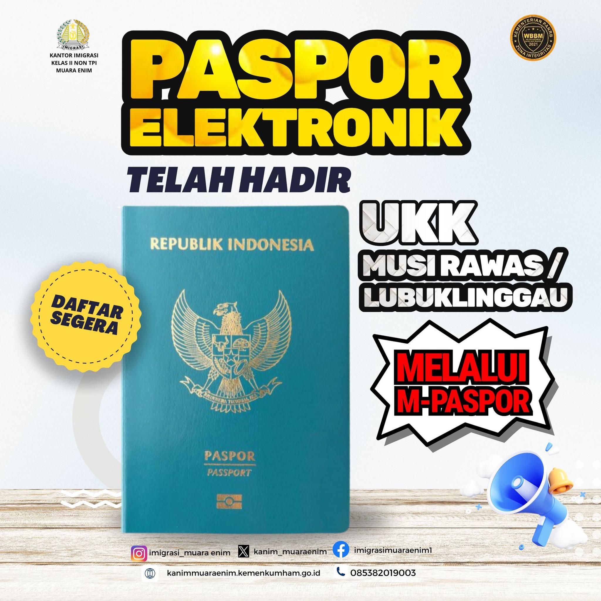 daftar segera paspor elektronik